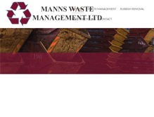 Tablet Screenshot of mannswaste.co.uk